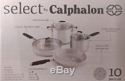 Select by Calphalon Stainless Steel 10-piece Pot & Pan Cookware Set