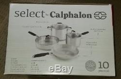 Select by Calphalon Stainless Steel 10-piece Pot & Pan Cookware Set BRAND NEW