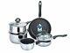 Set of 5 Buckingham Deep Induction Saucepans/Cookware/Pan Set with lids