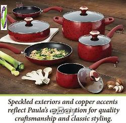 Signature Nonstick Cookware Pots And Pans Set, 15 Piece, Butter Le