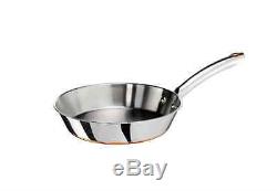 Stainless Steel Copper-Bottom Cookware Kitchen Set 12-Piece Fry Pans Pots Silver