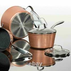 Starfrit 10pc Professional Copper Cookware Scratch Resistant Kitchen Chef Set