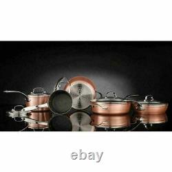 Starfrit 10pc Professional Copper Cookware Scratch Resistant Kitchen Chef Set