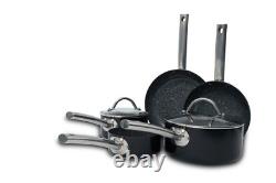 Steel Non Stick Pan Set With Lids Ceramic Gas Electric Induction Frying Saucepan