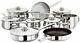 Stellar 1000 9 Piece Saucepan Set Suits Induction S1F2 New Stainless Steel