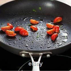 Stellar 6000 5 Piece Hard Anodised Non-Stick Pan Set with Lids, Induction Cookware