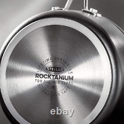 Stellar Rocktanium 3 Piece Saucepan Set Stone Non-Stick Induction Pots & Pans