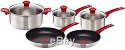 TEFAL H801S514 Jamie Oliver 5-piece Cookware Set Red