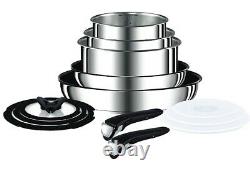 TEFAL INGENIO Pots and Pans Set, Stainless Steel, 13 Piece Induction 24hr Del