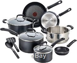 T-fal C515SC Professional Nonstick Cookware Dishwasher Safe Pots and Pans Set