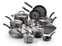 T-fal E765SC Hard Anodized Cookware Set, Nonstick Pots and Pans Set, Thermo-Spot
