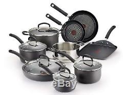 T-fal E765SC Hard Anodized Cookware Set, Nonstick Pots and Pans Set, Thermo-Spot