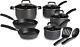 T-fal Hard Anodized Nonstick Pans Thermo-Spot Heat Indicator Cookware Set
