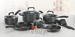 T-fal Hard Anodized Nonstick Pans Thermo-Spot Heat Indicator Cookware Set