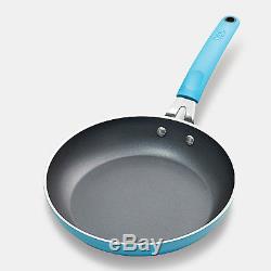 Tasty 30 Piece Non-Stick Cookware Set of Pots and Pans + Google Home Mini Blue