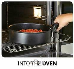 Tefal 14 Piece INGENIO Essential Non-stick Saucepan Frypan Cookware Set, Black