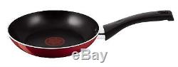 Tefal Bistro Non Stick Cookware Set 5 Piece Frying Pan Saucepan With Glass Lid