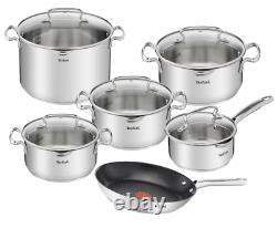 Tefal Cookware Set Duetto+ 11 Pcs With Frying Pan 28 CM Saucepan Stewpots Pots