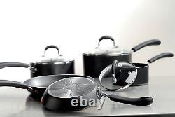 Tefal E857S544 Premium Non-stick Cookware Set with Induction, 5 Pieces Black