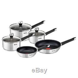 Tefal Emotion Stainless Steel 5 Piece Pan Set, Induction Compatible