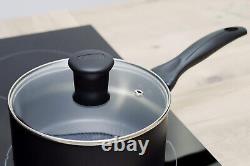 Tefal Induction G155S844 Non-Stick Cookware Set 8 Pieces-Black