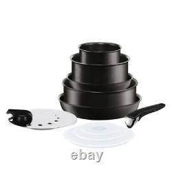 Tefal Ingenio 10 Piece Induction Frying Pans & Saucepan Cookware Set (L6549603)