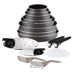 Tefal Ingenio 5 l2049002 Essential Set of 17 Charcoal All Heat Sources Except In