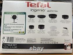 Tefal Ingenio Authentic L6719552 10pc Induction Pots & Pan Cookware Set, Da