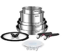 Tefal Ingenio Emotion 10 Piece Stainless Steel Induction Compatible Pan Set