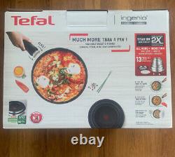 Tefal Ingenio Emotion 13 Piece Stainless Steel Pan Set Induction + GLASS LIDS