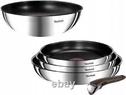 Tefal Ingenio Emotion Frypans Set + Wok 5-piece Pans Pan Removable Handle Wokpan