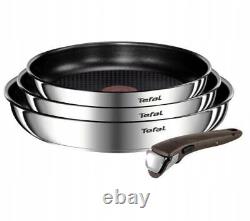Tefal Ingenio Emotion Frypans Set + Wok 5-piece Pans Pan Removable Handle Wokpan