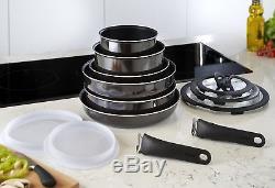 Tefal Ingenio L4759345 Enamel 13 Piece Non-Stick Cookware Set