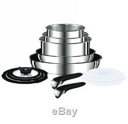 Tefal Ingenio Pots and Pans Set, Stainless Steel, 13-Piece, Induction