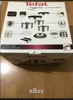 Tefal Ingenio Pots and Pans Set, Stainless Steel, 13-Piece, Induction 13 Piece