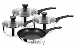 Tefal Jamie Oliver 4 Piece Saucepan Set, All Hobs inc Induction, Non-stick Frypan