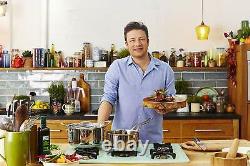 Tefal Jamie Oliver Premium Stainless Steel 3 Piece Induction Pan Set