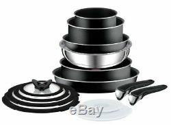Tefal L2009542 Ingenio Essential 14 Piece Pots & Pans Set Black