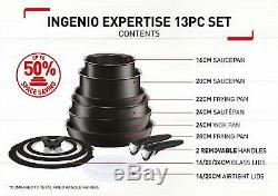 Tefal L6509042 Ingenio Expertise Non-Stick Induction 13 Piece Saucepan Set