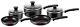 Tefal Pieces Pan Pot Set Frypan Frying Cookware Kitchen Cooking Stainless Steel