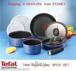 Tefal Platinum Magic Hands 9p Set Fry pan 20cm 26cm Saucepan 16cm 22cm Glass Lid