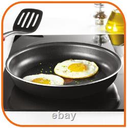 Tefal Saucepan Frying Pan Set- Ingenio Minute, 6pc, Non-Stick, Graph Grey