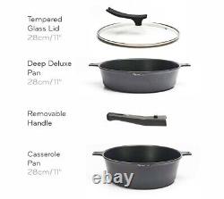 Thane FlavorCast Die Cast Aluminium Non-stick 28cm Set 3 Pans Removable Handles