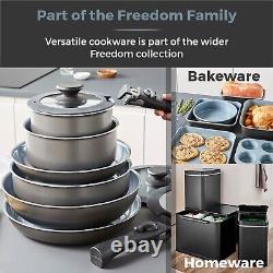 Tower 13pc Cookware Set with Ceramic Non-Stick Grey, Freedom Range, T800200