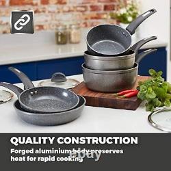 Tower Cerastone T81276 Forged 5 Piece Pan Set with Non-Stick Coating and Soft T