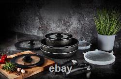Tower Freedom Stacking Cookware Set, 13 Piece, Precision Non-Stick, T900160