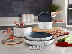 Tower Marble Rose Gold 5 Piece Non-Stick Pan Set 2.5mm Thick Aluminium Body? New