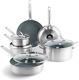 Treviso Healthy Ceramic Non-Stick Stainless Steel Cookware, 10 Pieces, Including