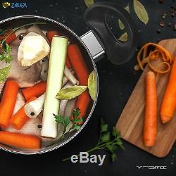 VREMI Cookware Set Nonstick Black Kitchen Pots Pans Lids Teal Non Stick