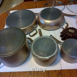 VTG KitchenAid Hard Anodized Bronze Non-Stick 13 Piece Pots & Pans Set With Lids